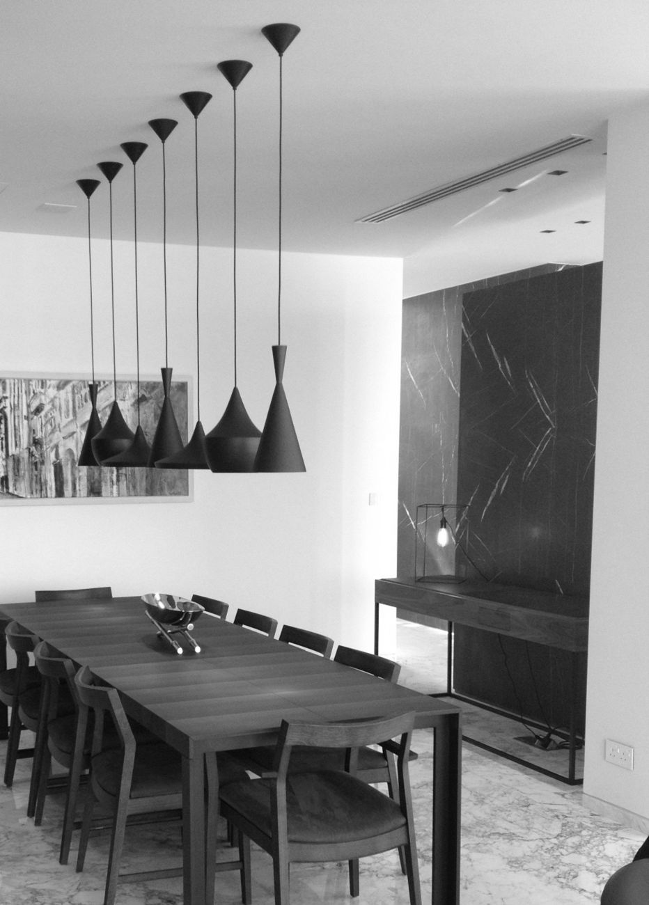 Dining room of a private residence