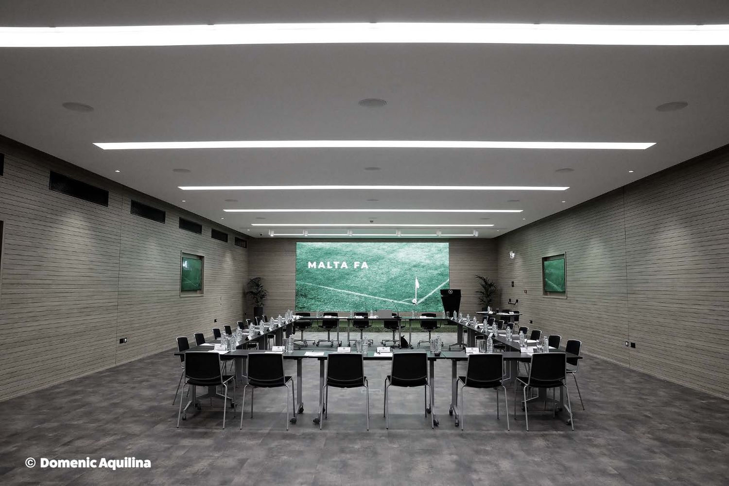 Malta FA media conference room