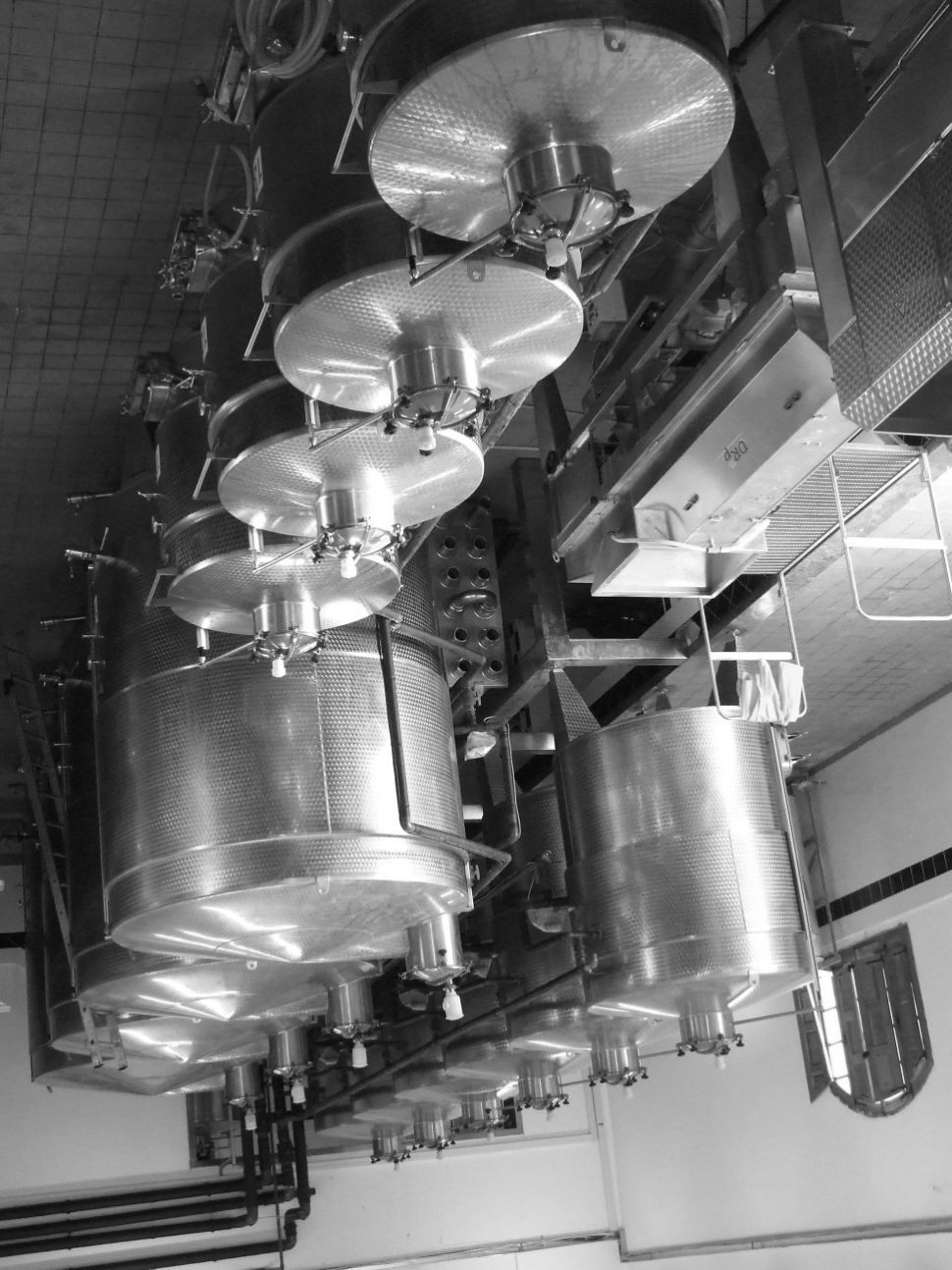 Stainless steel fermentation tanks
