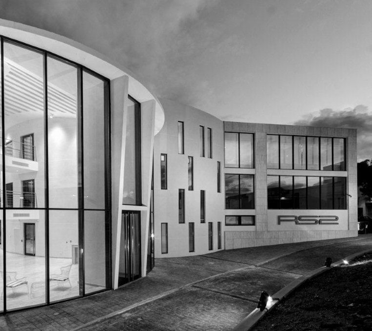 RS2 head offices at dusk