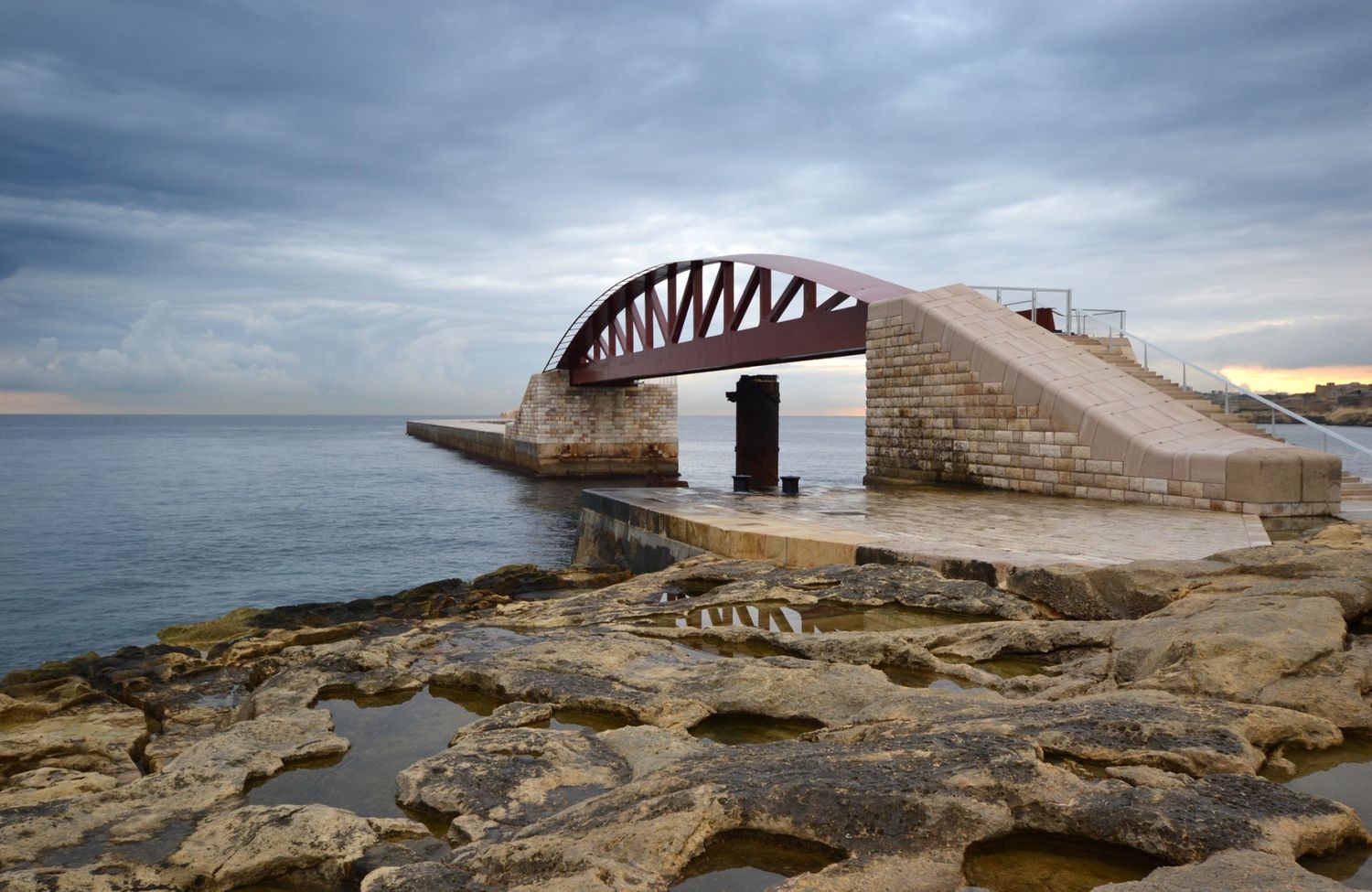 Valletta bridge at Grand Harbour